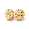 Brass Micro Pave Cubic Zirconia European Beads LS-KK-M233-44G-3