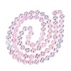 Baking Paint Electroplate Transparent Glass Beads Strands EGLA-Q136-04A-04-2