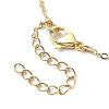2Pcs 2 Color Brass Bar Link Chains Macrame Pouch Empty Stone Holder for Pendant Necklaces Making NJEW-JN04466-02-5