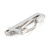 304 Stainless Steel Keychain Clasp Findings STAS-C024-26P-3