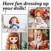 4Pcs 4 Colors High Temperature Fiber Long Instant Noodle Curly Hairstyle Doll Wig Hair DOLL-DC0001-03-6