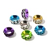 Brass Rhinestone Spacer Beads KK-M313-44D-1