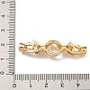 Brass Micro Pave Cubic Zirconia Fold Over Clasps KK-U037-41G-03-3