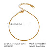 1.2MM 304 Stainless Steel Round Snake Chain Anklets for Women ZY1276-1-1