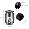 CREATCABIN Alloy Cremation Urn Kit AJEW-CN0001-11O-2