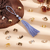120Pcs 3 Colors Brass Folding Crimp Ends FIND-PH0020-81-5