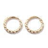 Brass Twist Hoop Earrings KK-M102-41G-1