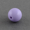 Solid Chunky Bubblegum Acrylic Ball Beads SACR-R835-6mm-08-2