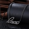 Fashion Brass Micro Pave Cubic Zirconia Pendant Necklaces NJEW-BB34104-5