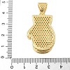 Brass Micro Pave Cubic Zirconia Pendants KK-P293-37G-3