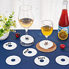 Paper Wine Glass Blank Label AJEW-WH0038-20-5