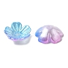 Gradient Color Acrylic Bead Caps OACR-Z028-01A-2