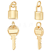 24Pcs 2 Styles Brass Pendants KK-WR0001-49-1