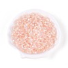 Transparent Spray Painted Glass Beads EGLA-N018-4mm-08-1