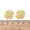 Brass Flower Stud Earrings EJEW-R016-17G-3