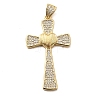 Brass Micro Pave Cubic Zirconia Pendants KK-A266-06C-G-1