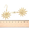 Sun 304 Stainless Steel Dangle Earrings EJEW-C142-10G-5