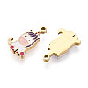 304 Stainless Steel Enamel Charms STAS-L022-289G-2