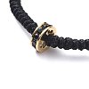 (Jewelry Parties Factory Sale)Adjustable Nylon Cord Braided Bead Bracelets BJEW-JB05016-01-3