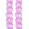 Electroplate Baking Paint Transparent Glass Beads Strands GL-CBA17FF-02-2