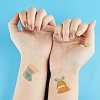 Gorgecraft 9Pcs 9 Style Christmas Theme Pattern Removable Temporary Water Proof Tattoos Paper Stickers AJEW-GF0007-32-6