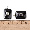 Natural Obsidian Pendants G-I391-03G-12-3