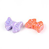 UV Plating Opaque Acrylic Beads OACR-N143-07-2
