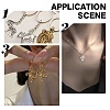 64Pcs 8 Styles Tibetan Style Alloy Pendants FIND-AR0005-03-5