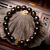 2 Strands Gold Stamp Glass Beads Strands GLAA-HY0001-42-6