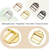 Olycraft 5Pcs 5 Colors Zinc Alloy Ladder Lock SliderBuckle FIND-OC0002-02-4