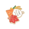 Thanksgiving Day Alloy Enamel Pendants ENAM-I076-01G-010-2