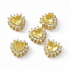 Rack Plating Brass Micro Pave Cubic Zirconia Beads KK-C007-12G-04-1
