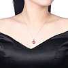 925 Sterling Silver Pendant Necklaces NJEW-BB32729-3