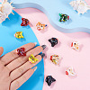 14Pcs 7 Colors Handmade Lampwork Beads LAMP-TA0002-43-6