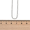 925 Sterling Silver Oval Twisted Chain Necklaces NJEW-H056-01C-P-5