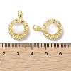 Rack Plating Brass Pave Clear Cubic Zirconia Pendants X-KK-K360-04G-3