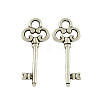 Tibetan Style Alloy Pendants TIBEP-16626-AS-RS-1