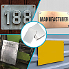 Rectangle 304 Stainless Steel Sheets STAS-WH0044-61A-6
