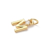 Brass Pave Clear Cubic Zirconia Charms KK-A273-01G-M-2