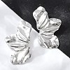 Non-Tarnish 304 Stainless Steel Stud Earrings for Women EJEW-Z057-01P-3