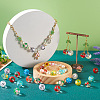  20Pcs 10 Colors Transparent Glass Beads LAMP-TA0001-08-7