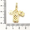 Brass Enamel Airplane & Luggage & Camera European Dangle Charms KK-M309-18G-03-3