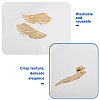 12 Pairs Wing Alloy Brooches JEWB-CA0001-82-4