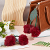 Cherry Imitation Leather Fibre Soft Pendant Decorations AJEW-WH0314-761-4