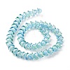 Transparent Glass Beads Strands LAMP-H061-01B-05-4