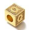 Brass Cubic Zirconia Beads KK-Q818-01Q-G-2