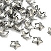Tarnish Resistant 5-Petal Flower Smooth Surface 304 Stainless Steel Bead Caps STAS-R065-56-1
