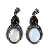 Opalite & Natural Obsidian Pendants G-I370-08AS-02-1