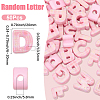 50Pcs Printed Opaque Acrylic European Beads MACR-SP0002-21A-2