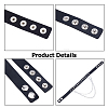 1Pc Gothic Style Spiked Rivet Imitation Leather Chocker Necklaces NJEW-CL0001-12-6
